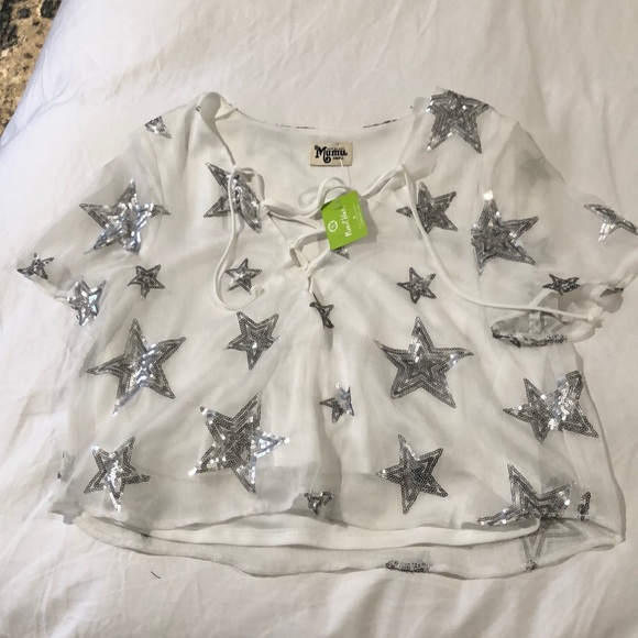 Show Me Your Mumu Sequin Star Top - Picture 2 of 2